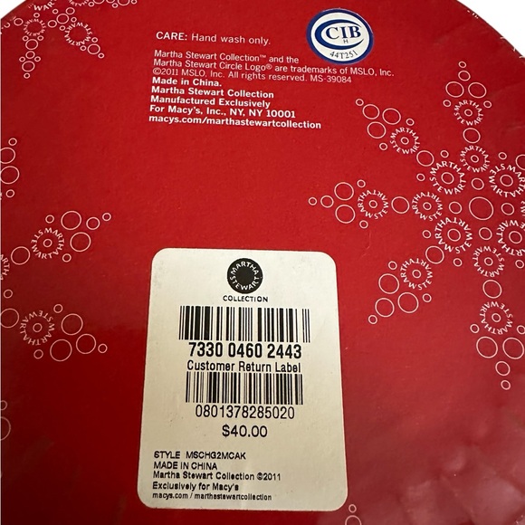 Martha Stewart 2 Mini Cake Cupcake Stands Holiday Garden Set Vintage NIB - Picture 5 of 6